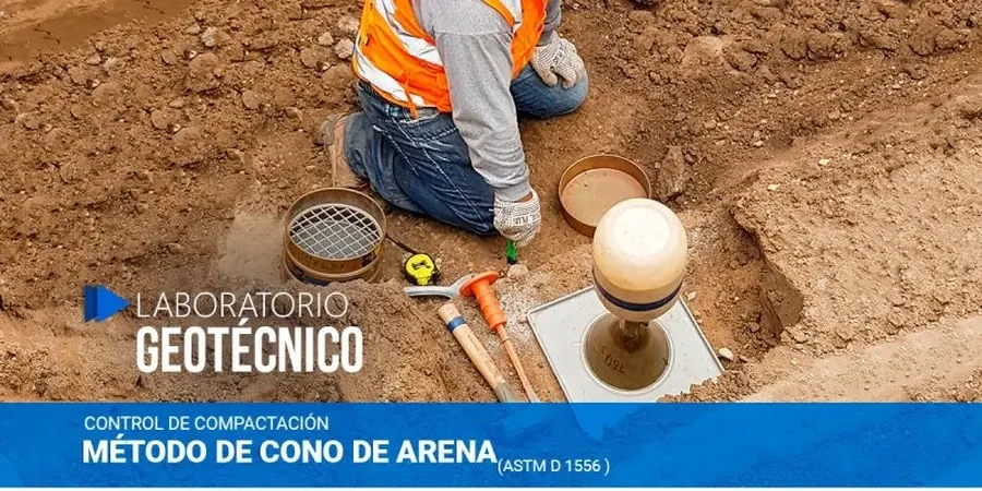Essai de densité sur site par cône de sable à Aubervilliers