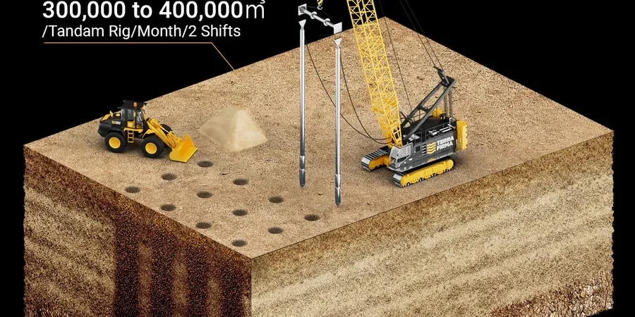 Conception de vibrocompactage à Aubervilliers – Renforcement de sols en profondeur adapté aux remblais alluviaux